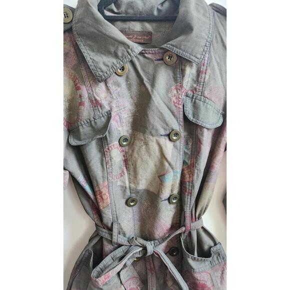 Francine Bramli Paris Jacket Womens S/M Belted Double Breasted France Art - Picture 3 of 9